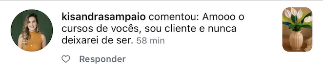 Depoimento de aluna