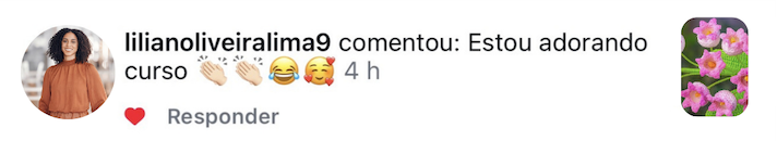 Depoimento de aluna