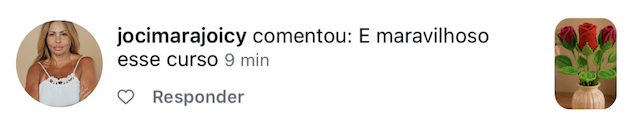 Depoimento de aluna